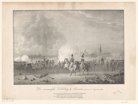 Battle of Leuven, anonymous, 1831 Canvas Print