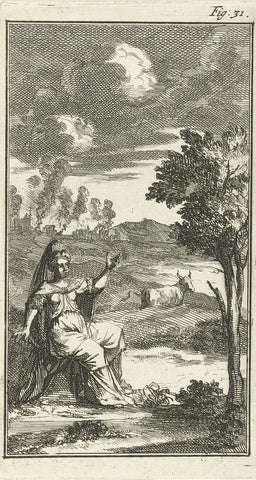 Europa en de stier, Jan Luyken, 1691 Canvas Print