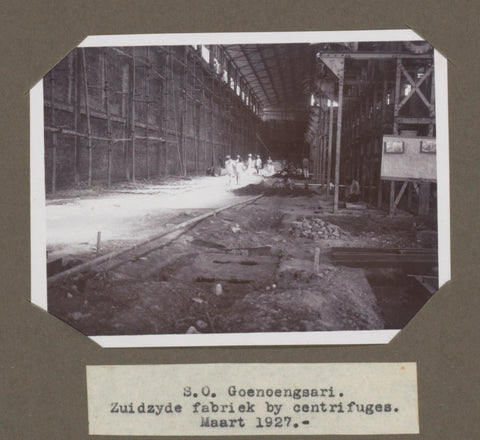 S.O. Goenoengsari. Zuydzyde factory by centrifuges. March 1927., anonymous, 1927 Canvas Print