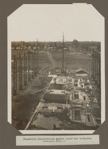 Foundations mill station as seen from the lime kiln. (October 1926.), anonymous, 1926 Canvas Print