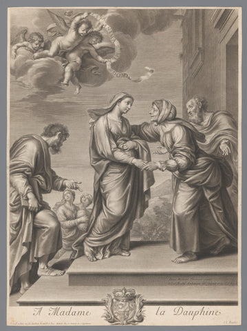 Visitatie, Jean Louis Roullet, 1655 - 1699 Canvas Print