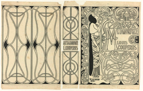 Band design for: Louis Couperus, Metamorfoze, 1897, Jan Toorop, in or before 1897 Canvas Print