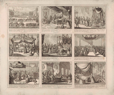 Schouwburg van den oorlog (sheet XXII), 1721, Leonard Schenk, 1721 - 1722 Canvas Print