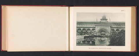 View of the transport building with the golden door at the World's Columbian Exposition in Chicago in 1893, Charles Dudley Arnold, 1893 Canvas Print