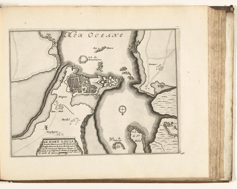 Map of Port Louis, 1726, anonymous, 1726 Canvas Print