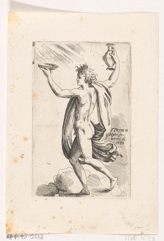 Bacchus, Hendrik van der Borcht (II), 1638 Canvas Print