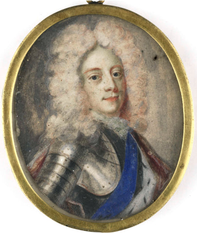 Portrait of George II (1683-1760), King of England, Benjamin Arlaud, 1706 Canvas Print