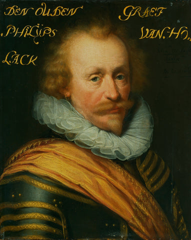 Portrait of Philips, Count of Hohenlohe zu Langenburg, Jan Antonisz van Ravesteyn (workshop of), c. 1609 - c. 1633 Canvas Print