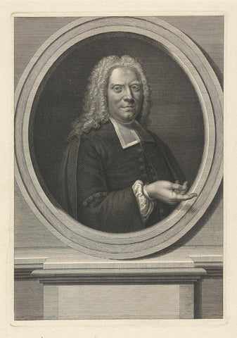 Portrait of Johan Gosewijn Eberhard Alstein, Philippus Endlich, 1731 - 1748 Canvas Print