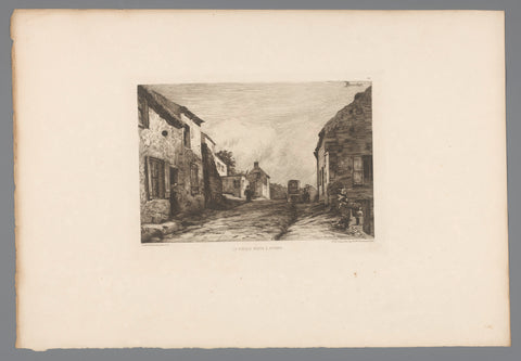 Village view, Charles-Joseph Beauverie, 1881 Canvas Print