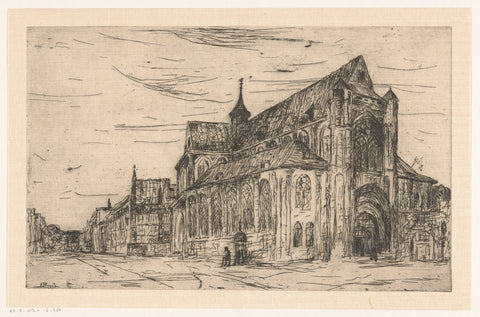 View of a church, Etienne Bosch, c. 1873 - in or before 1892 Canvas Print