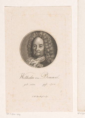 Portrait of Willem von Bemmel, Christoph Wilhelm Bock, 1798 Canvas Print