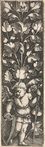 Flat decoration with leaf vines, Monogrammist MHF (16th century), c. 1500 - 1536 Canvas Print