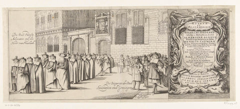 Funeral procession of William Frederick, Count of Nassau-Dietz (sheet 25), 1665, Michel Noé, 1666 Canvas Print