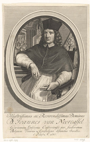 Portrait of apostolic vicar Johannes van Neercassel, François van Bleyswijck, 1681 - 1726 Canvas Print