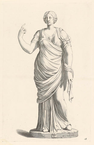 Statue of a standing woman, Michel Natalis, 1640 Canvas Print