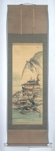 Literati in a Landscape, Kishi Ganku, c. 1800 - c. 1830 Canvas Print