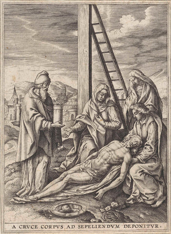 Mourning of Christ, anonymous, 1560 - 1600 Canvas Print