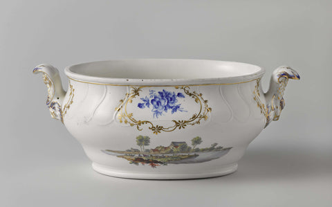 Tureen and stand, Doornik, c. 1778 Canvas Print