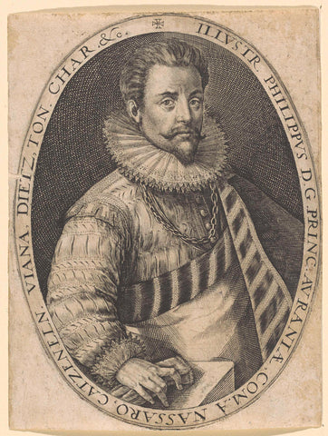 Portrait of Philip William, Prince of Orange, Crispijn van de Passe (I), c. 1580 - 1637 Canvas Print