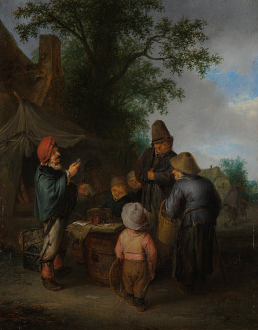 The Quacksalver, Adriaen van Ostade, 1648 Canvas Print