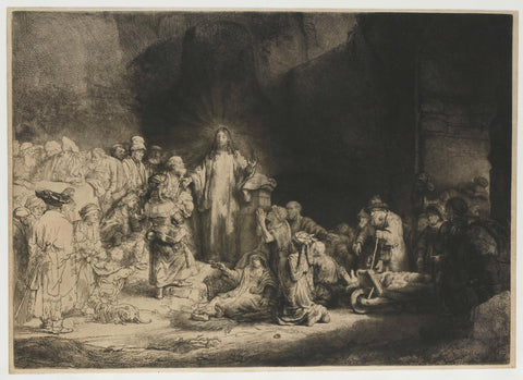 The Hundred Guilder Print, Rembrandt van Rijn, c. 1648 Canvas Print