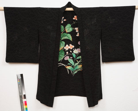 Women's haori with flowering summer and autumn plants, anonymous, 1920 - 1940 Canvas Print