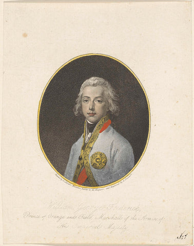 Portrait of Frederick, Prince of Orange-Nassau, Alexandre Clément, 1799 Canvas Print