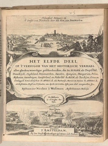 Titelblad van Historisch verhael, band 4 (vol. 11), 1626, Gillis van Scheyndel (I) (attributed to), 1626 Canvas Print