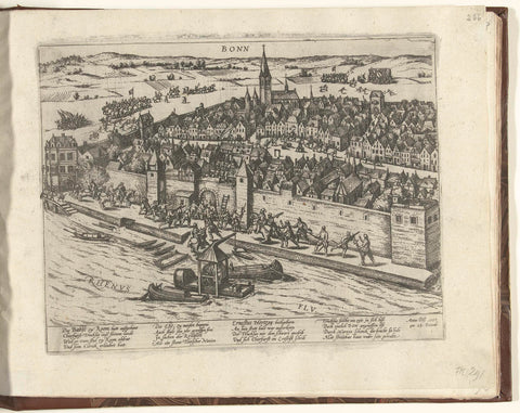 Bonn by Schenck for Truchsess won, 1587, Frans Hogenberg, 1587 - 1589 Canvas Print