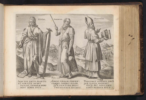 Isaiah, Jeremiah and Ezekiel, anonymous, Jan Snellinck (I), 1646 Canvas Print