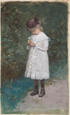 Elisabeth Mauve (b. 1875), Daughter of the Artist, Anton Mauve, 1875 - 1888 Canvas Print