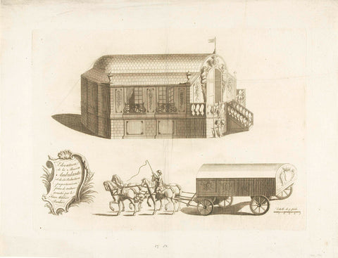 Invention of a mobile house, 1751, anonymous, 1751 Canvas Print