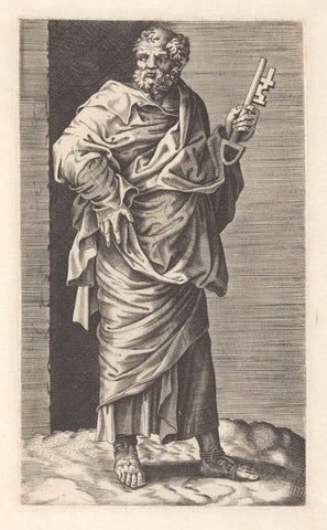 Petrus, anonymous, c. 1555 - c. 1565 Canvas Print