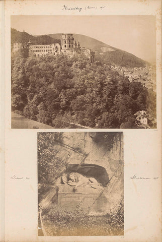 View of the ruins of Heidelberg Castle, anonymous, 1875 Canvas Print