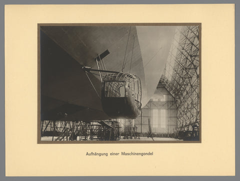 Suspension of one of the gondolas of the zeppelin, anonymous, 1924 Canvas Print