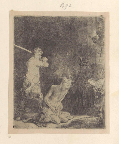 Beheading of John the Baptist, Rembrandt van Rijn, 1807 - 1808 Canvas Print