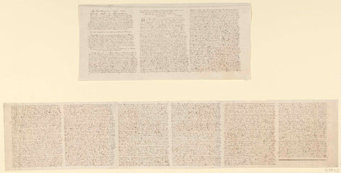 Copy of the texts accompanying the large print of the tour of the State Army under Prince Maurits to Ostend, 1600, anonymous, 1863 - 1881 Canvas Print