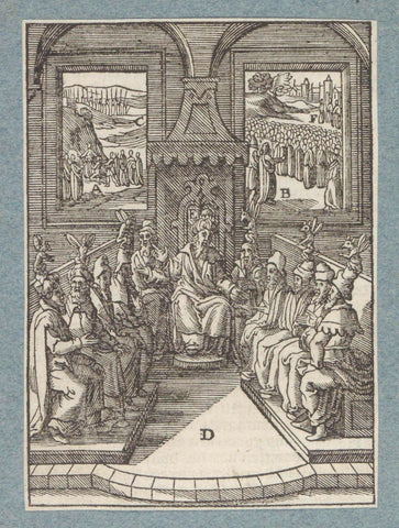 Vergadering van het Sanhedrin, Christoffel van Sichem (II), 1629 Canvas Print