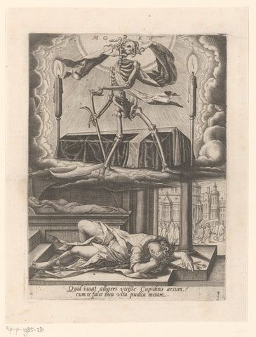 Triumph of Death, Matthäus Greuter, 1596 Canvas Print