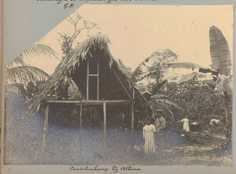 Caribbean village near Albina, Gomez Burke (possibly), 1891 Canvas Print