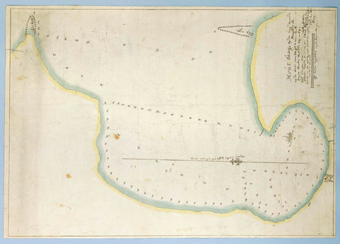 Map of Hout Bay, Robert Jacob Gordon, 1780 Canvas Print