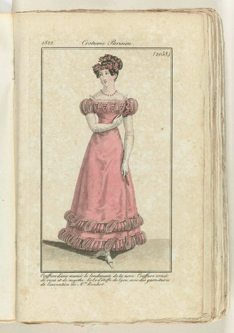 Journal des Dames et des Modes 1822, Costume Parisien (2058), anonymous, 1822 Canvas Print