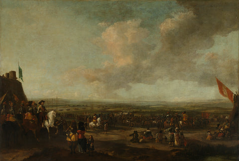 Frederick Henry at the Surrender of Maastricht, 22 August 1632, Pieter Wouwerman (manner of), 1633 - 1680 Canvas Print