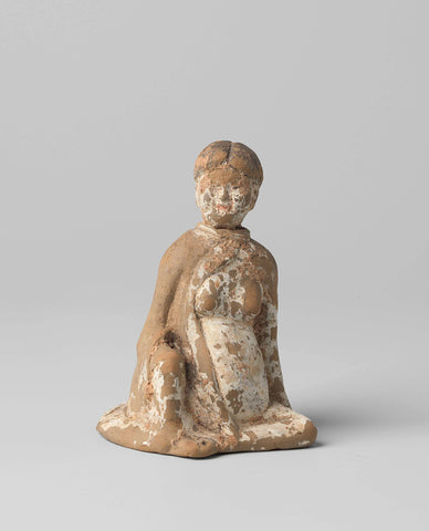 Funeral figure of a pregnant lady, anonymous, c. 220 - c. 589 Canvas Print