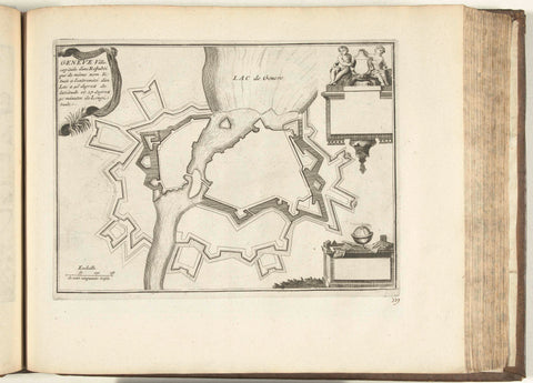 Map of Geneva, 1726, anonymous, 1726 Canvas Print