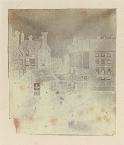 View from the photographer's house towards Logement Rondeel, Amsterdam, Eduard Isaac Asser, 1845 Canvas Print