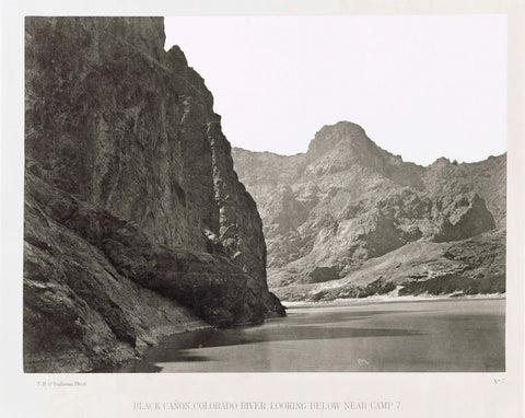 Black Cañon, Colorado-rivier, Verenigde Staten ('Looking Below Near Camp 7'), Timothy H. O'Sullivan, 1871 Canvas Print