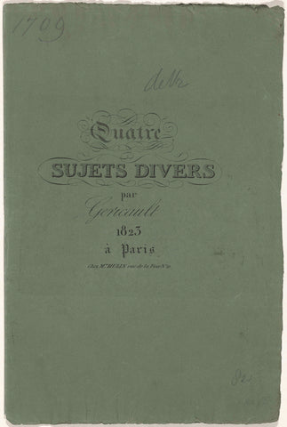 Title page for a series of prints by Géricault, Mme. Hulin, 1823 Canvas Print