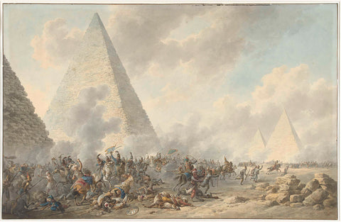 Battle of the Pyramids, Dirk Langendijk, 1803 Canvas Print